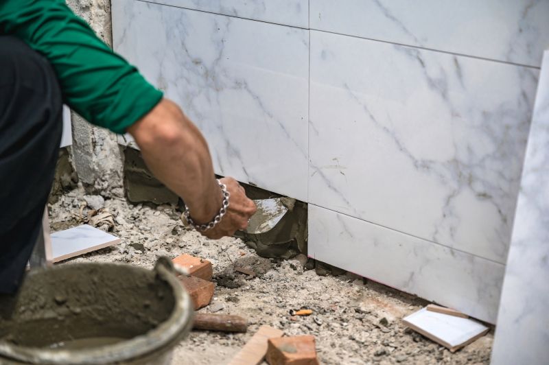 Marble Tile Floor Installation in Overland Park, KS