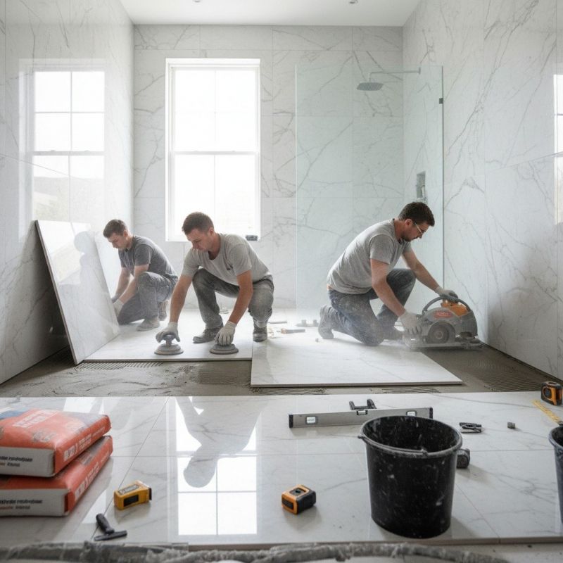 Marble Tile Floor Installation in Alpharetta, GA