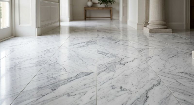 Marble Tile Floor Installation in Olathe, KS