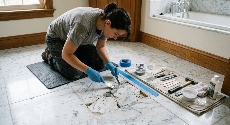 Marble Tile Repair in Kansas City, KS