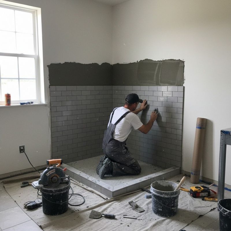 Tile Shower Renovation in Conroe, TX